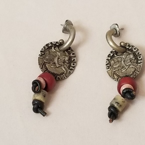 (3) Pair of Beaded Dangle Drop Bohemian Style Earrings for Pierced Ears - Picture 4 of 11